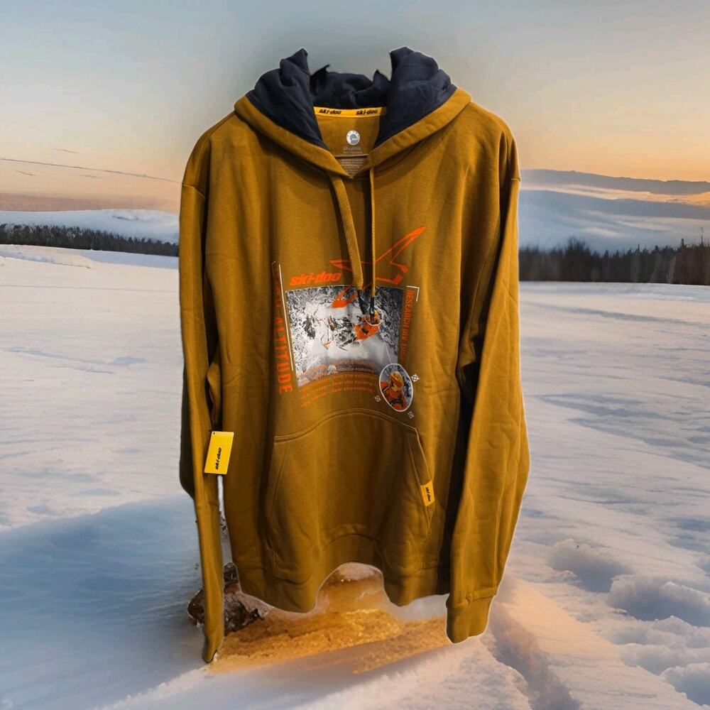 Ski-doo Men's X-Team Edition Pullover Hoodie 3XL - Khaki